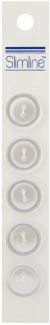 Slimline Buttons -Pearl 2-Hole 3/4