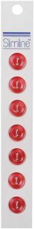 Slimline Buttons -Red 2-Hole 7/16