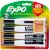 Expo Magnetic Dry Erase Chisel Marker With Eraser 4 Per Pkg Black