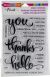 Stampendous Perfectly Clear Stamps Big Words Thanks