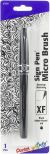 Pentel Arts Sign Pen W/Micro Brush Tip-Black