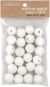 Cotton Spun Paper Balls 20mm 24 Per Pkg White