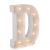 Darice Light Up White Marquee Letters - Letter D 9.875 inches