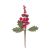 Christmas Floral Berry Spray Assorted Red With Burgundy Mix 6 Inches