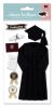 Jolees Boutique Dimensional Stickers Cap And Gown Black