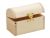 Natural Unfinished Wooden Chest Box 4.7 X 2.4 X 3.1 Inches