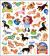 Multicolored Stickers-Dachshunds